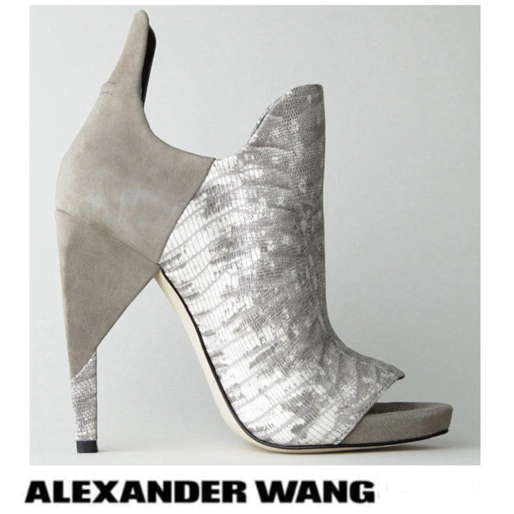 Alexander Wang Gray and Silver Heels